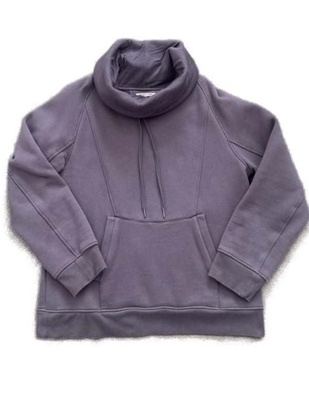 Helmut Lang Cowl Neck Seam Detail Sweatshirt Mauve Size XL